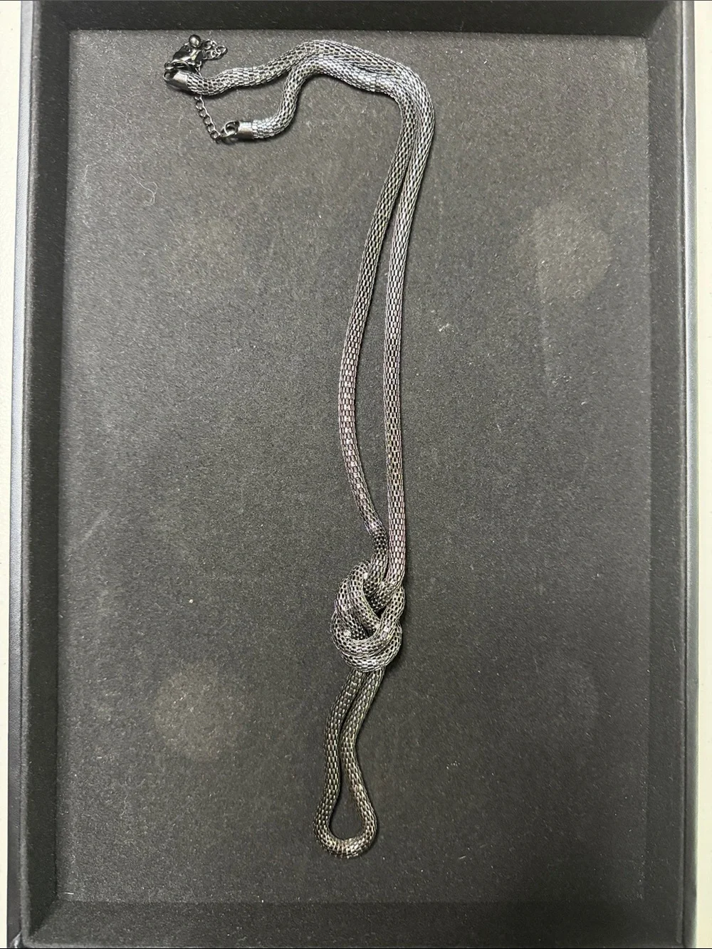 Silver-Tone Knot Pendant Necklace - Women Jewelry